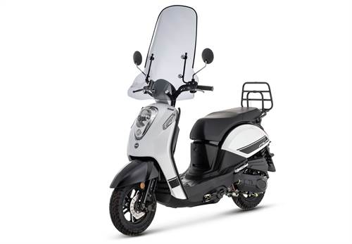 Sym Mio 50I premium zwart wit